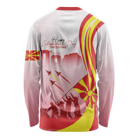 Macedonia Independence Day Long Sleeve Shirt Den na nezavisnosta - Wonder Print Shop
