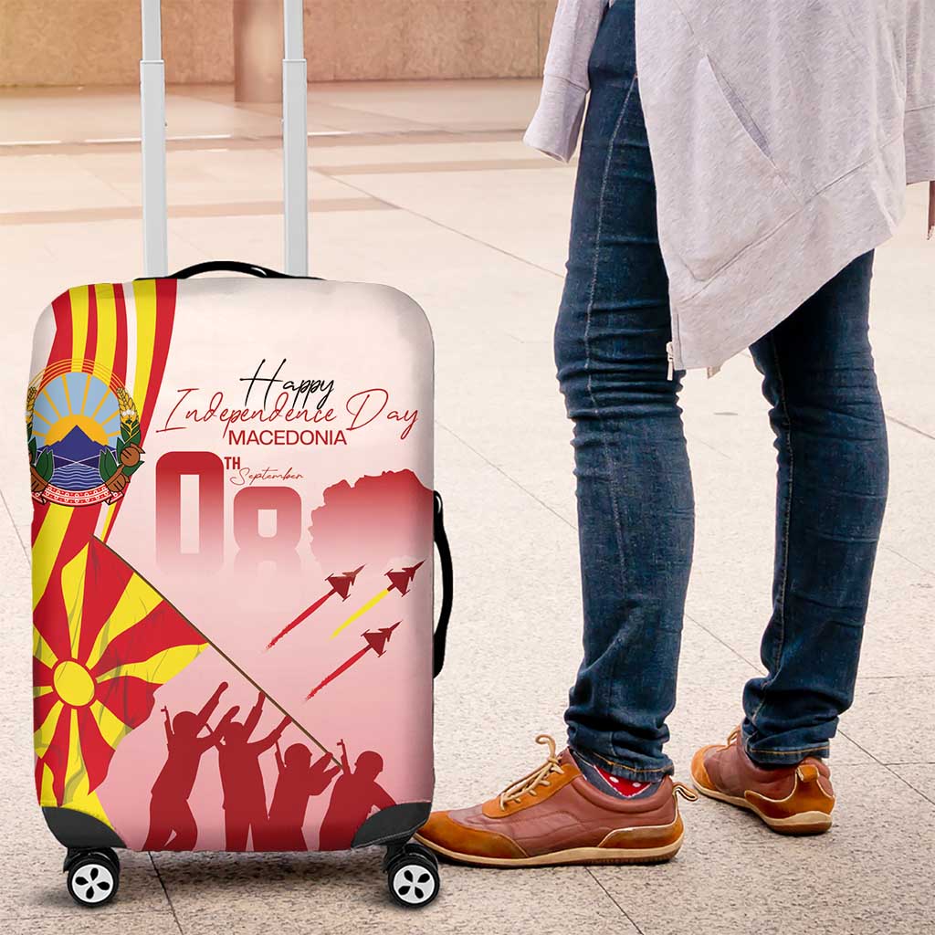 Macedonia Independence Day Luggage Cover Den na nezavisnosta - Wonder Print Shop