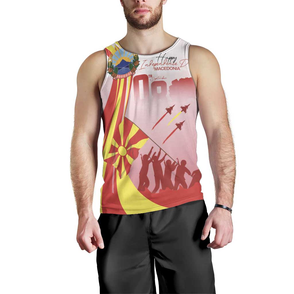 Macedonia Independence Day Men Tank Top Den na nezavisnosta - Wonder Print Shop