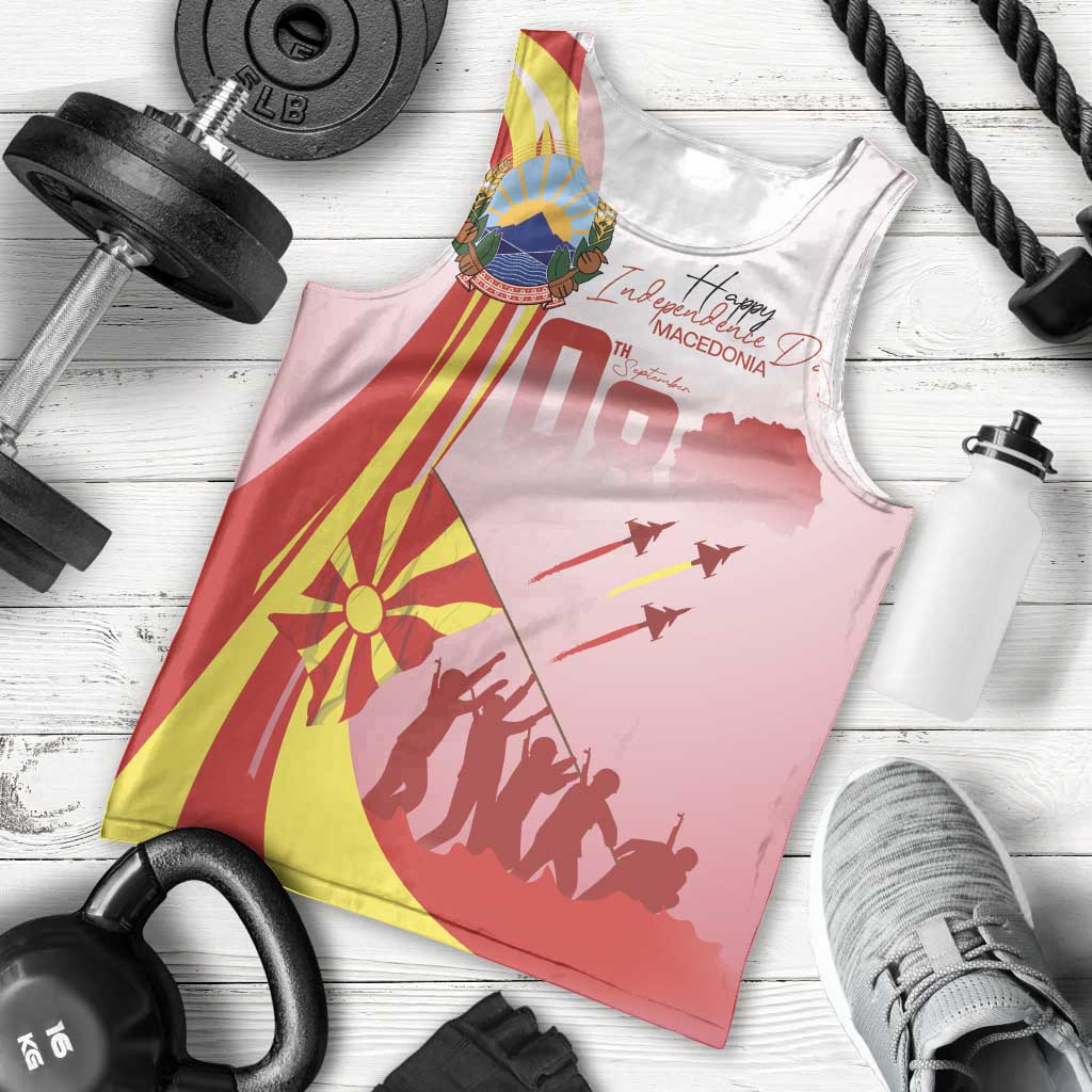 Macedonia Independence Day Men Tank Top Den na nezavisnosta - Wonder Print Shop