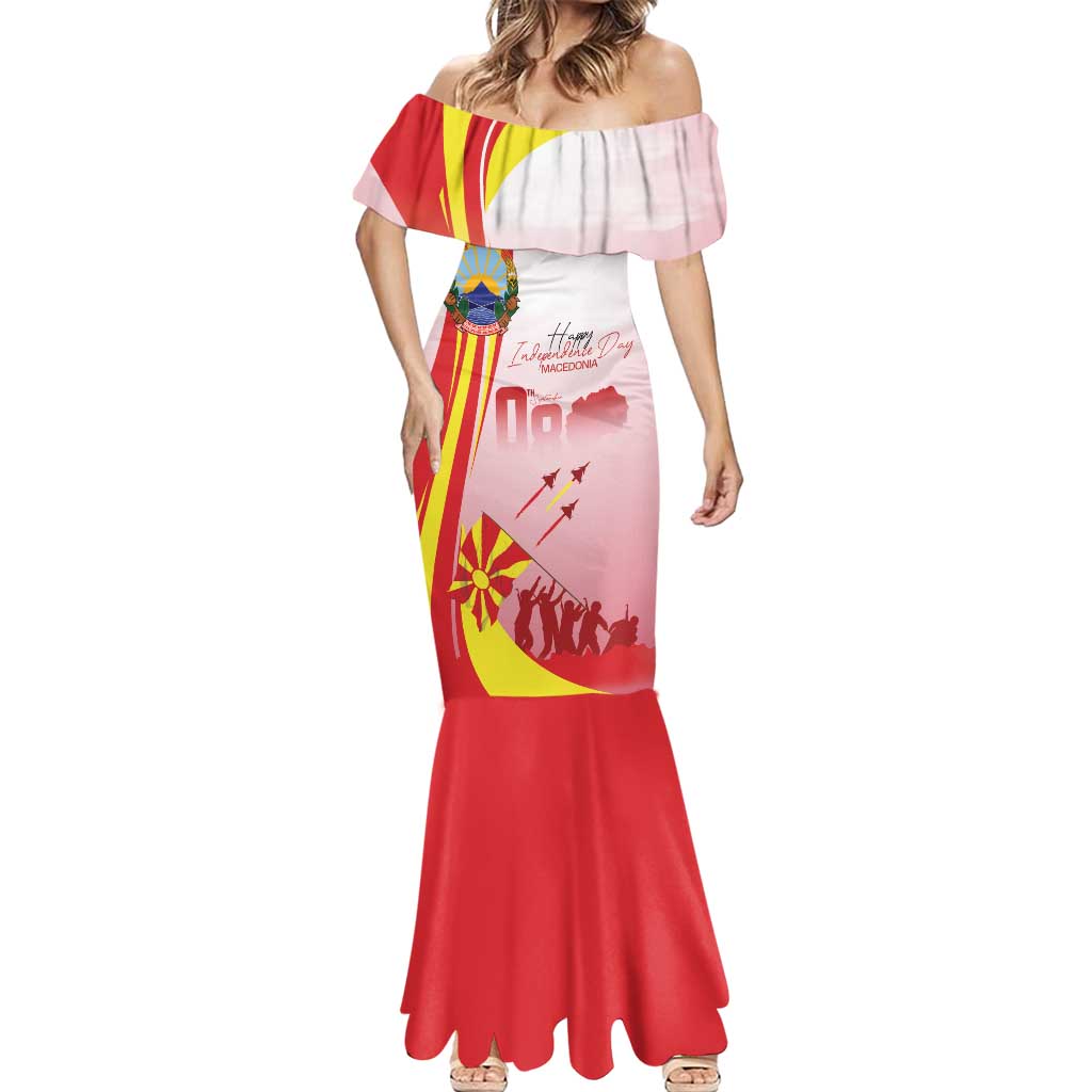 Macedonia Independence Day Mermaid Dress Den na nezavisnosta - Wonder Print Shop