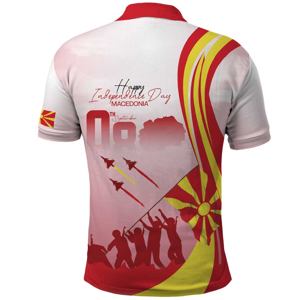 Macedonia Independence Day Polo Shirt Den na nezavisnosta - Wonder Print Shop