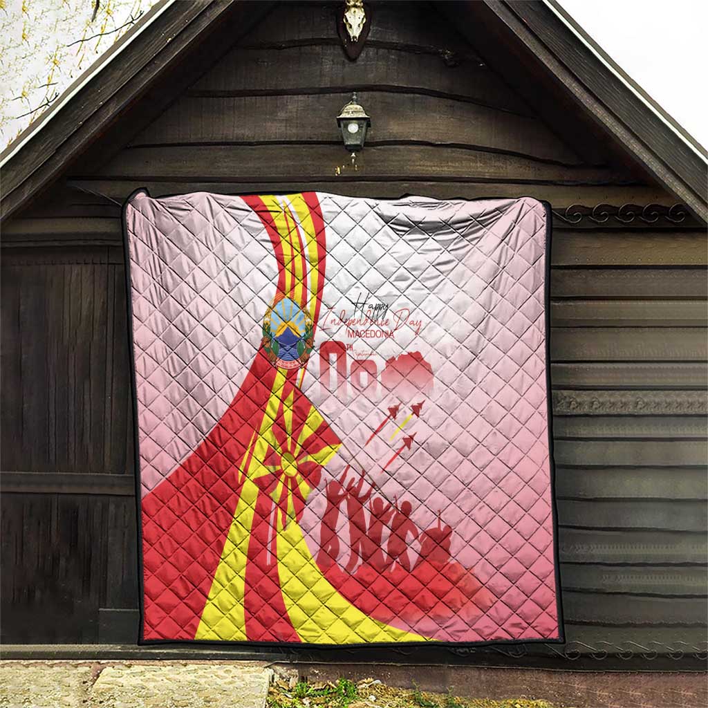 Macedonia Independence Day Quilt Den na nezavisnosta - Wonder Print Shop