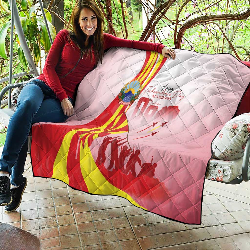 Macedonia Independence Day Quilt Den na nezavisnosta - Wonder Print Shop