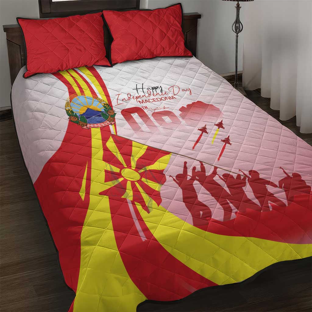 Macedonia Independence Day Quilt Bed Set Den na nezavisnosta - Wonder Print Shop
