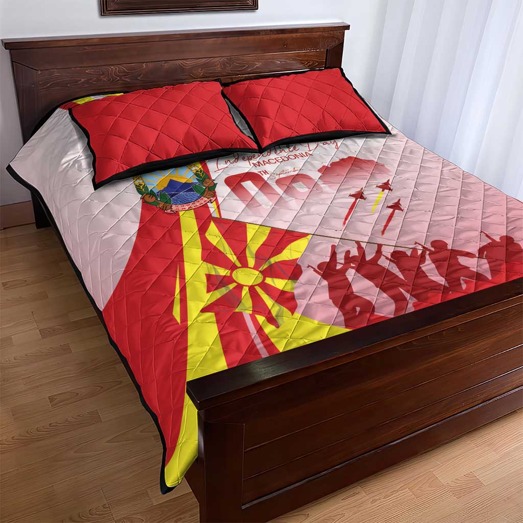 Macedonia Independence Day Quilt Bed Set Den na nezavisnosta - Wonder Print Shop