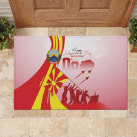 Macedonia Independence Day Rubber Doormat Den na nezavisnosta - Wonder Print Shop