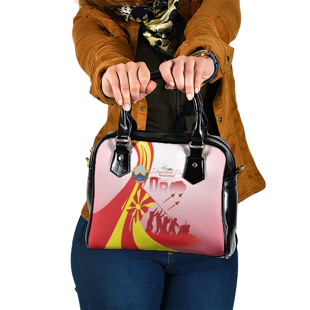 Macedonia Independence Day Shoulder Handbag Den na nezavisnosta - Wonder Print Shop