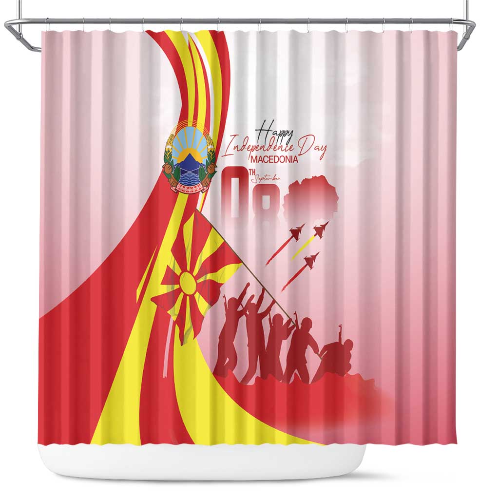 Macedonia Independence Day Shower Curtain Den na nezavisnosta - Wonder Print Shop