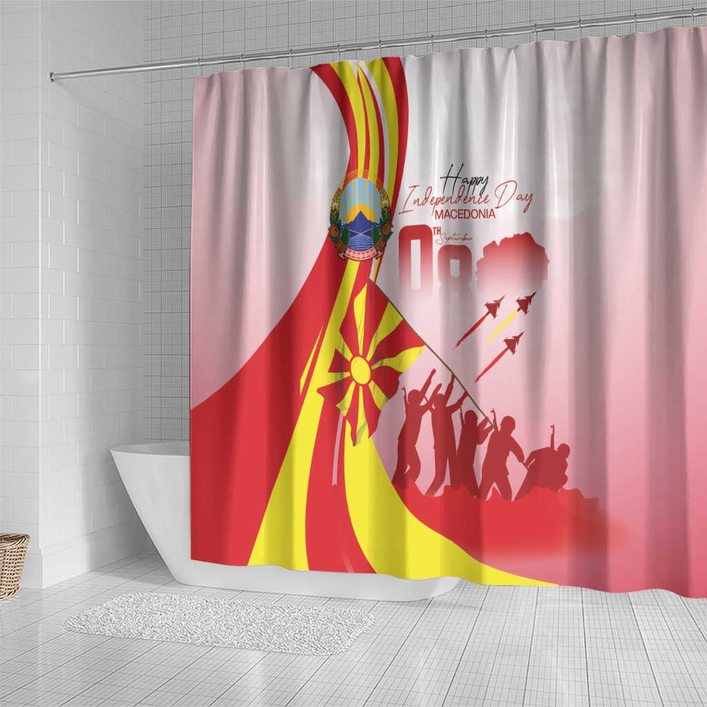 Macedonia Independence Day Shower Curtain Den na nezavisnosta - Wonder Print Shop