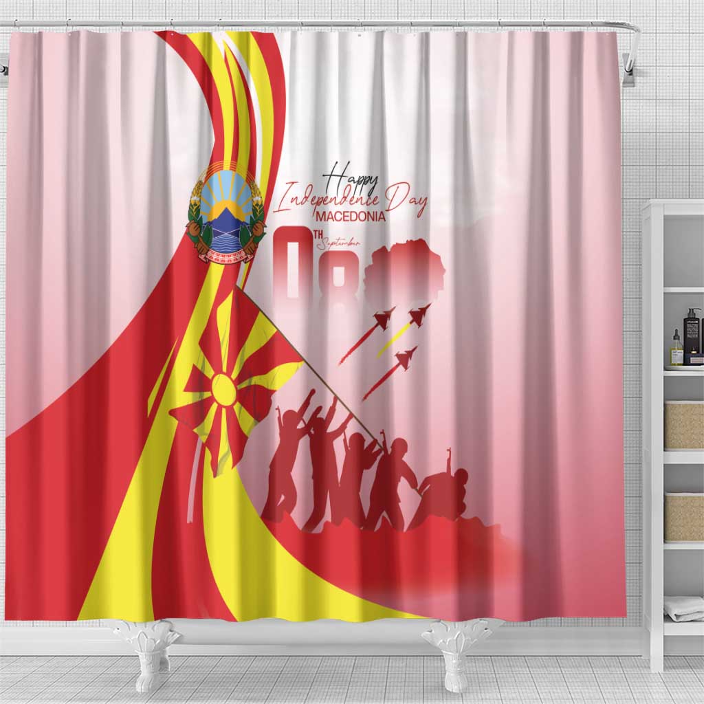 Macedonia Independence Day Shower Curtain Den na nezavisnosta - Wonder Print Shop