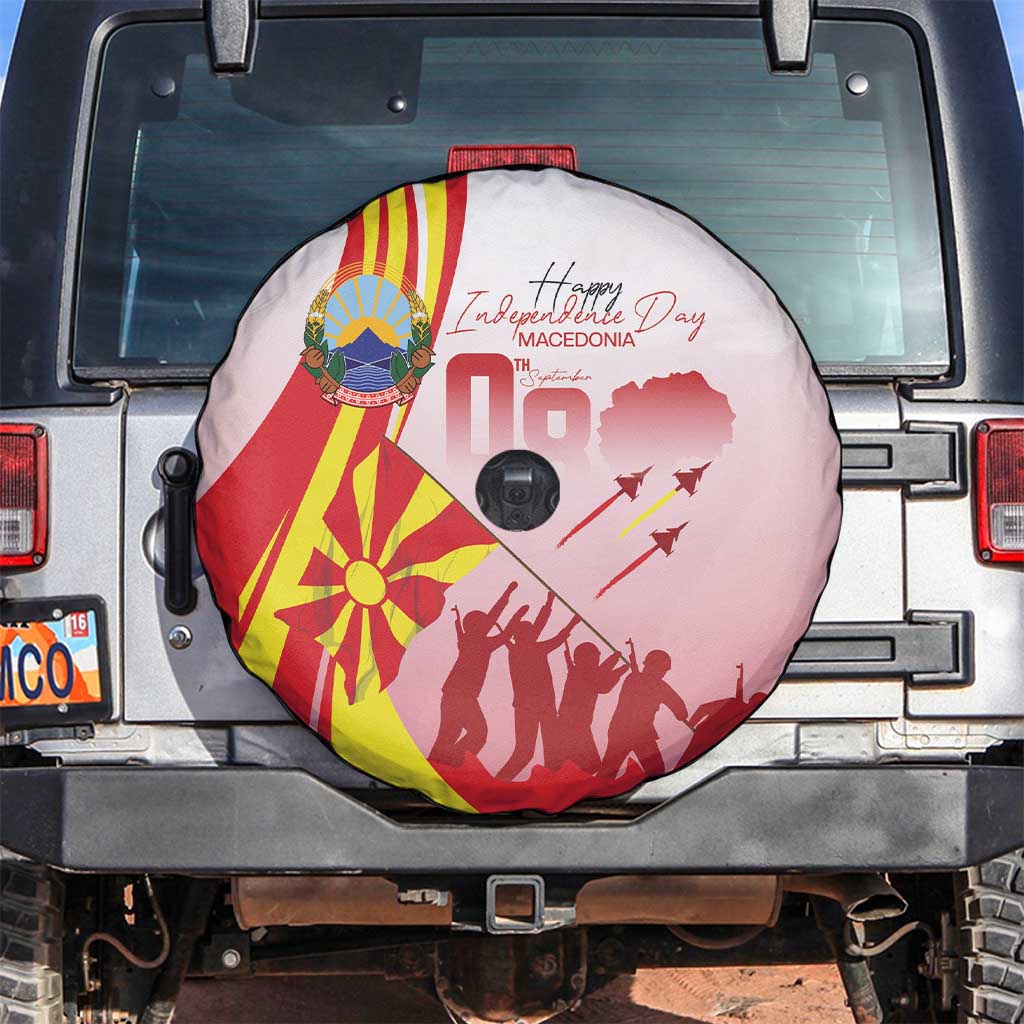 Macedonia Independence Day Spare Tire Cover Den na nezavisnosta - Wonder Print Shop