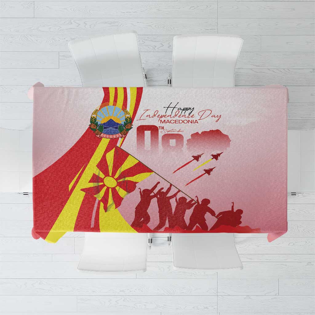 Macedonia Independence Day Tablecloth Den na nezavisnosta - Wonder Print Shop