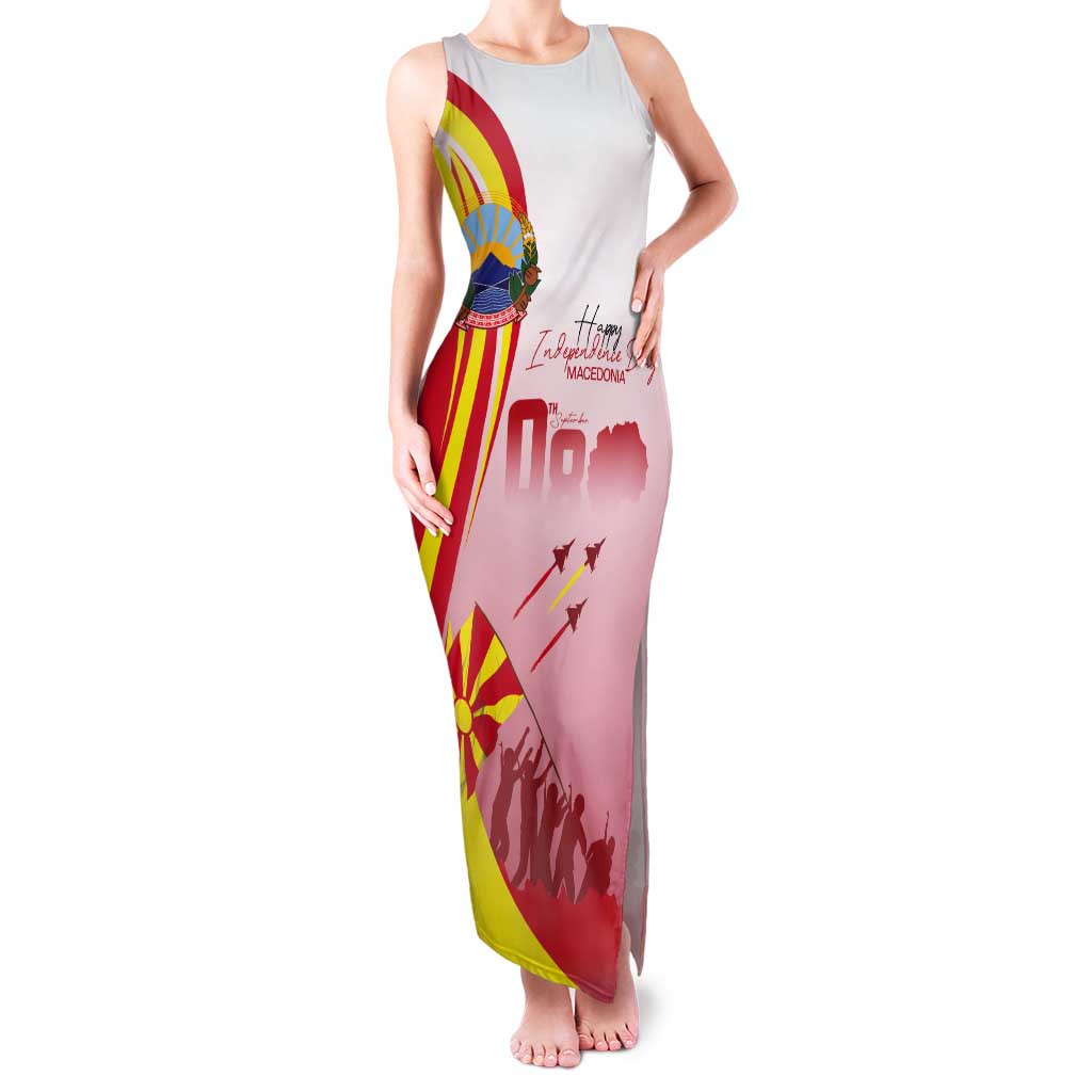 Macedonia Independence Day Tank Maxi Dress Den na nezavisnosta - Wonder Print Shop