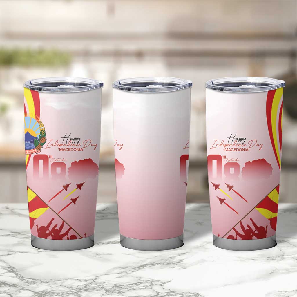 Macedonia Independence Day Tumbler Cup Den na nezavisnosta - Wonder Print Shop