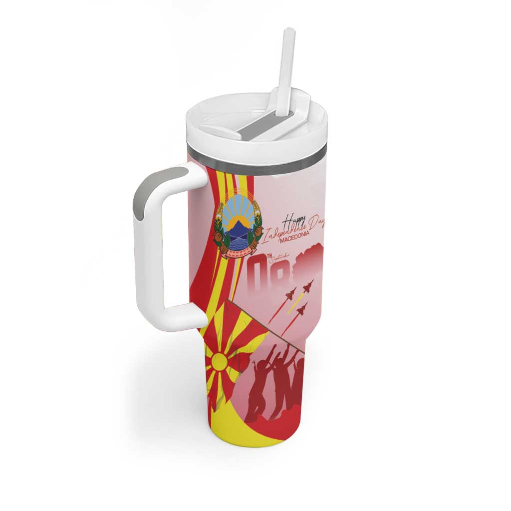 Macedonia Independence Day Tumbler With Handle Den na nezavisnosta - Wonder Print Shop
