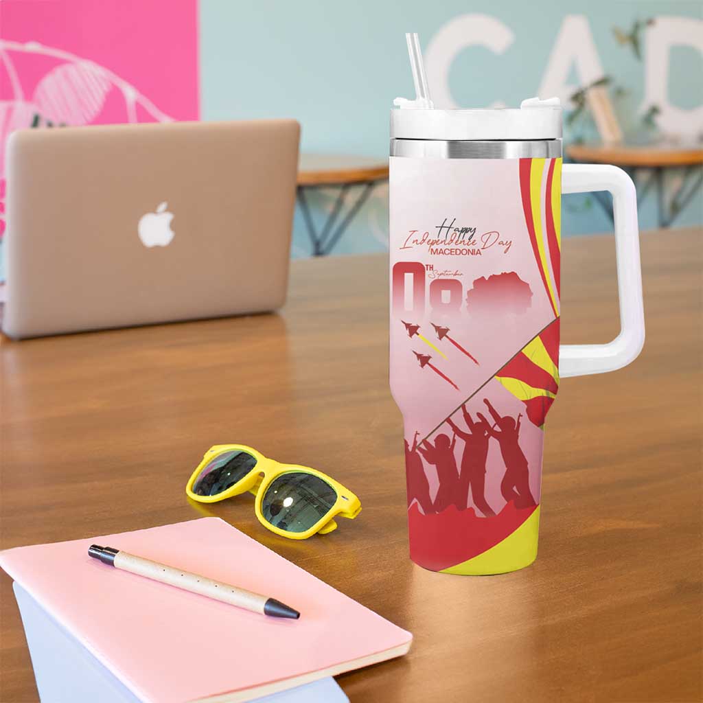 Macedonia Independence Day Tumbler With Handle Den na nezavisnosta - Wonder Print Shop