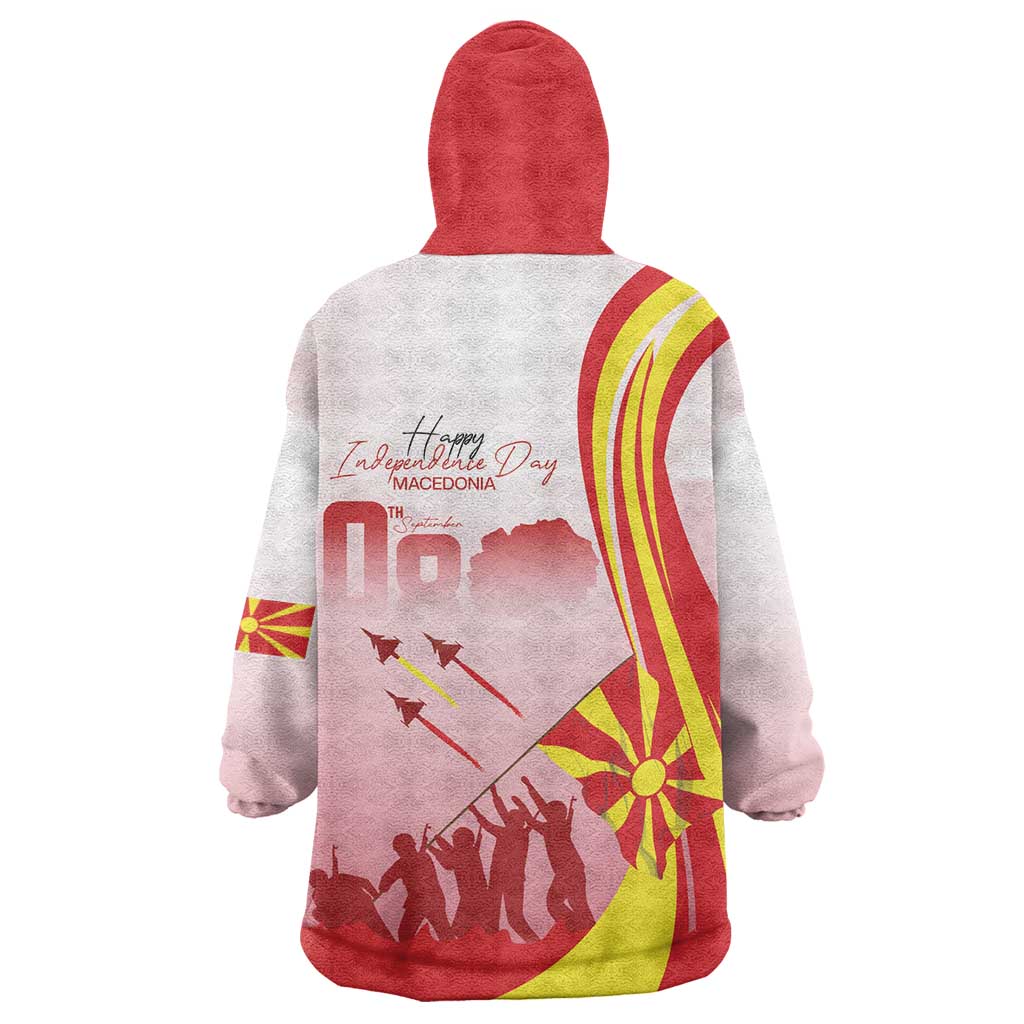 Macedonia Independence Day Wearable Blanket Hoodie Den na nezavisnosta - Wonder Print Shop