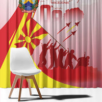 Macedonia Independence Day Window Curtain Den na nezavisnosta - Wonder Print Shop