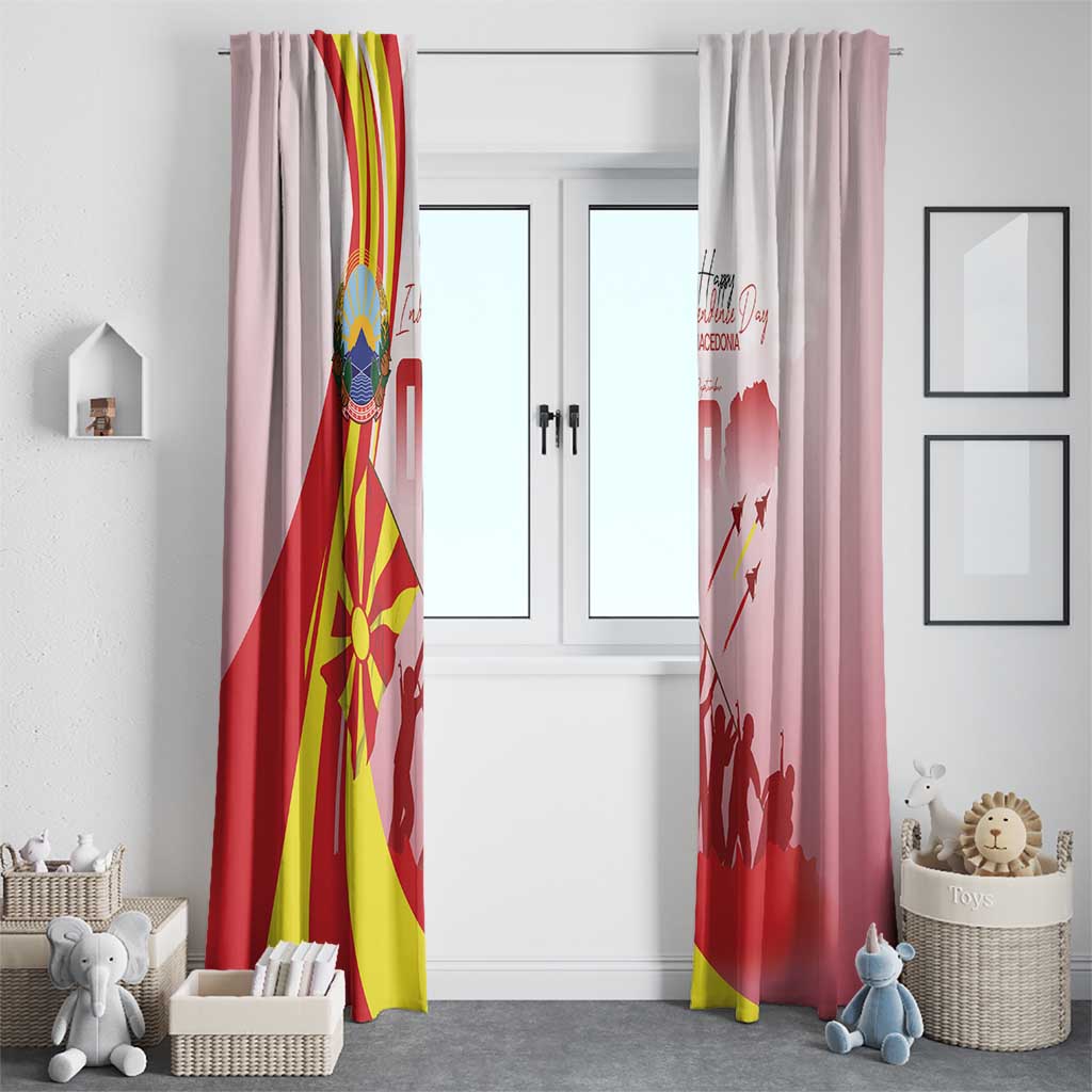 Macedonia Independence Day Window Curtain Den na nezavisnosta - Wonder Print Shop