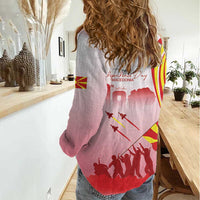 Macedonia Independence Day Women Casual Shirt Den na nezavisnosta - Wonder Print Shop
