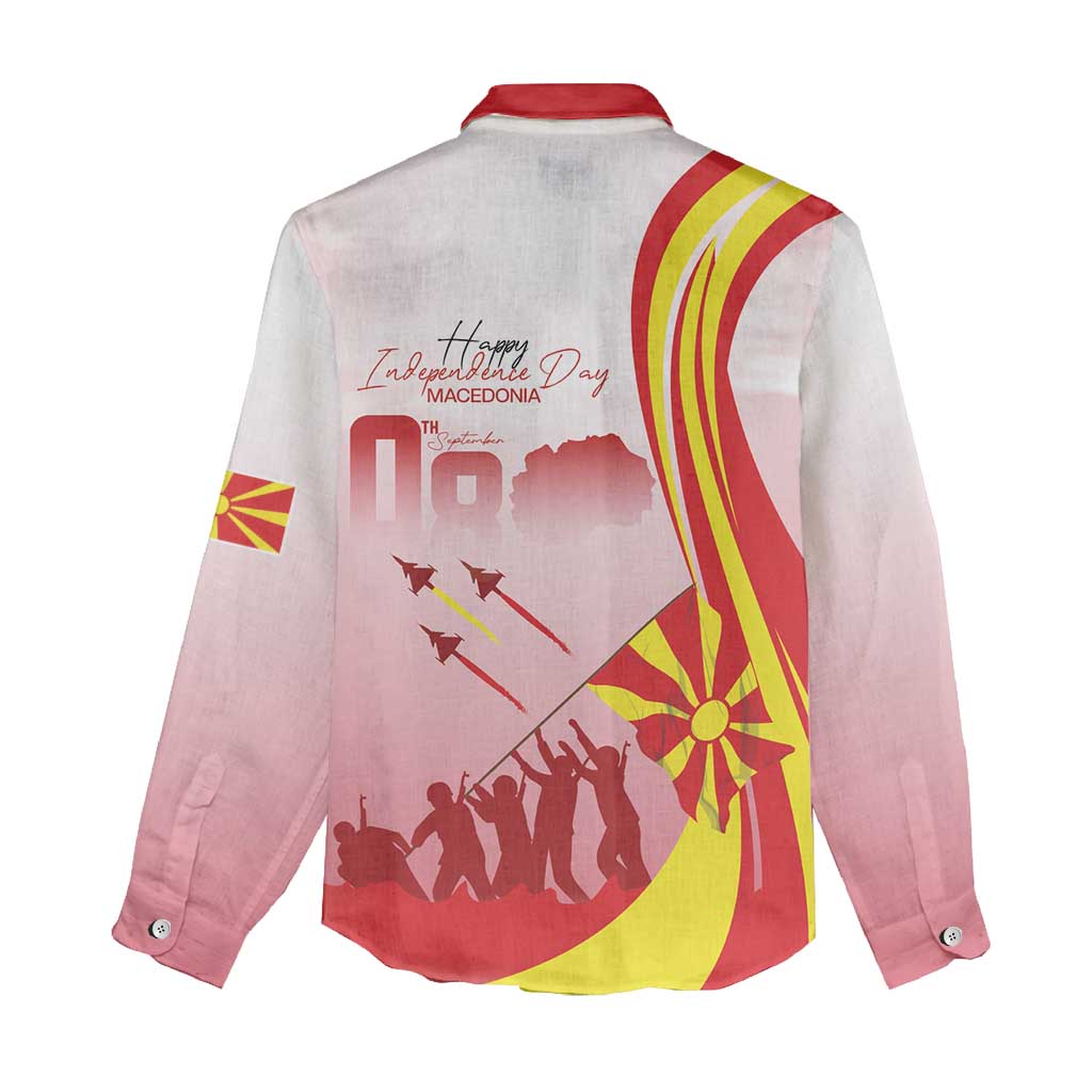 Macedonia Independence Day Women Casual Shirt Den na nezavisnosta - Wonder Print Shop