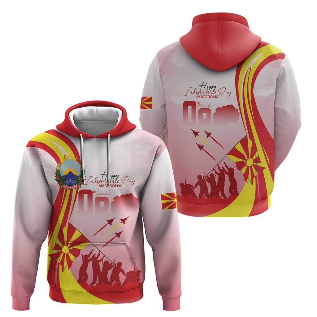 Macedonia Independence Day Zip Hoodie Den na nezavisnosta - Wonder Print Shop