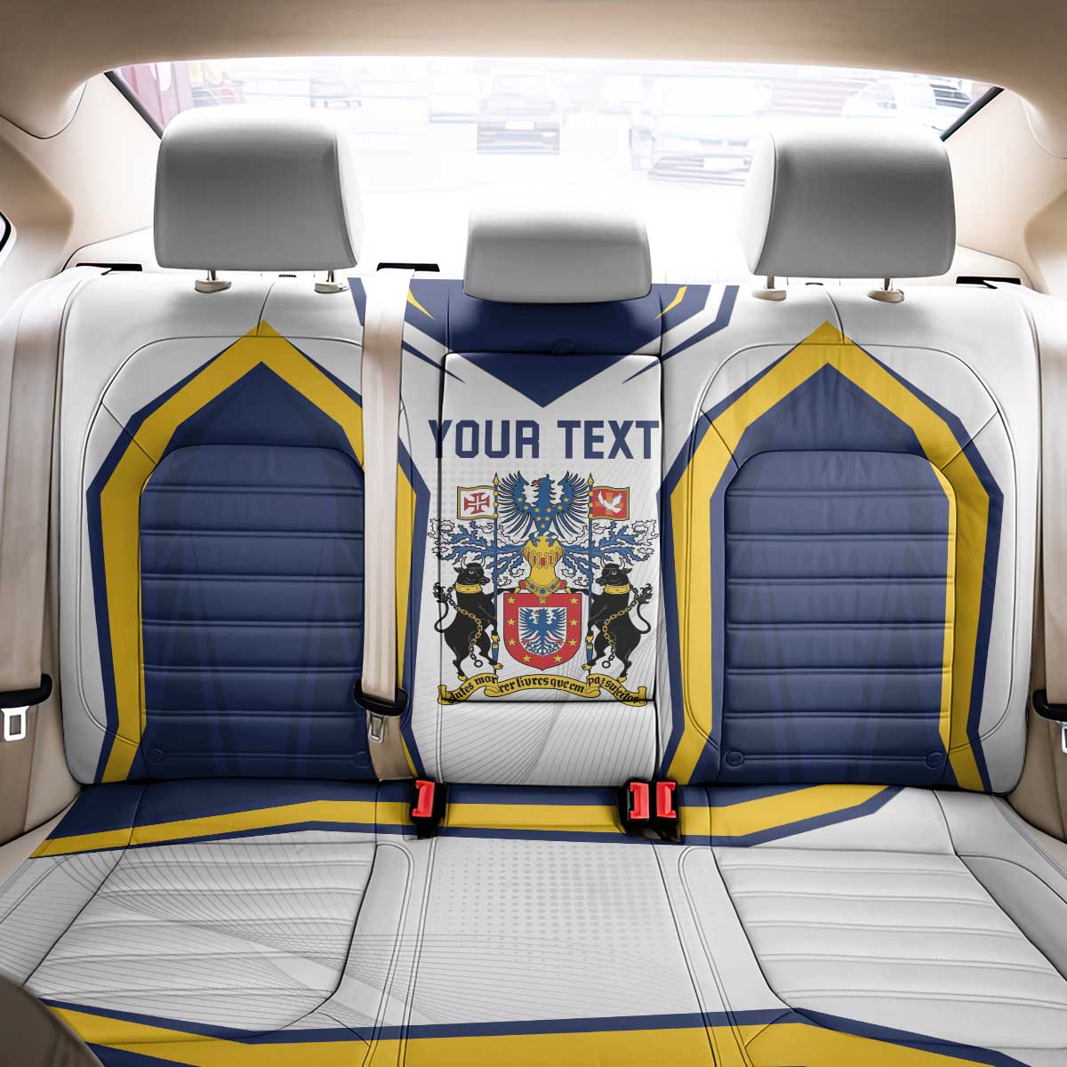 Personalized Azores Portugal Back Car Seat Cover Sporty Style - Wonder Print Shop