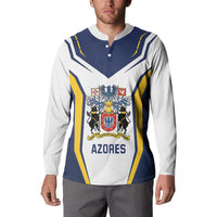 Personalized Azores Portugal Button Sweatshirt Sporty Style - Wonder Print Shop