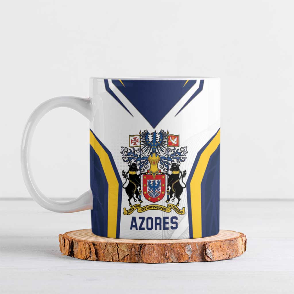 Personalized Azores Portugal Ceramic Mug Sporty Style - Wonder Print Shop