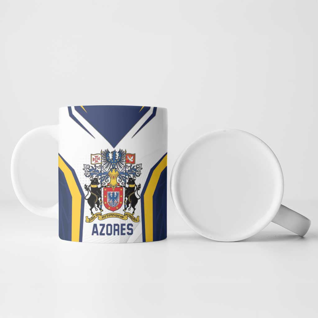 Personalized Azores Portugal Ceramic Mug Sporty Style - Wonder Print Shop