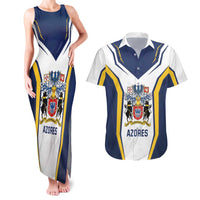 Personalized Azores Portugal Couples Matching Tank Maxi Dress and Hawaiian Shirt Sporty Style - Wonder Print Shop