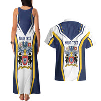 Personalized Azores Portugal Couples Matching Tank Maxi Dress and Hawaiian Shirt Sporty Style - Wonder Print Shop