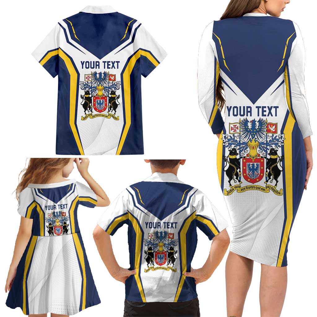 Personalized Azores Portugal Family Matching Long Sleeve Bodycon Dress and Hawaiian Shirt Sporty Style - Wonder Print Shop