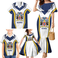 Personalized Azores Portugal Family Matching Mermaid Dress and Hawaiian Shirt Sporty Style - Wonder Print Shop