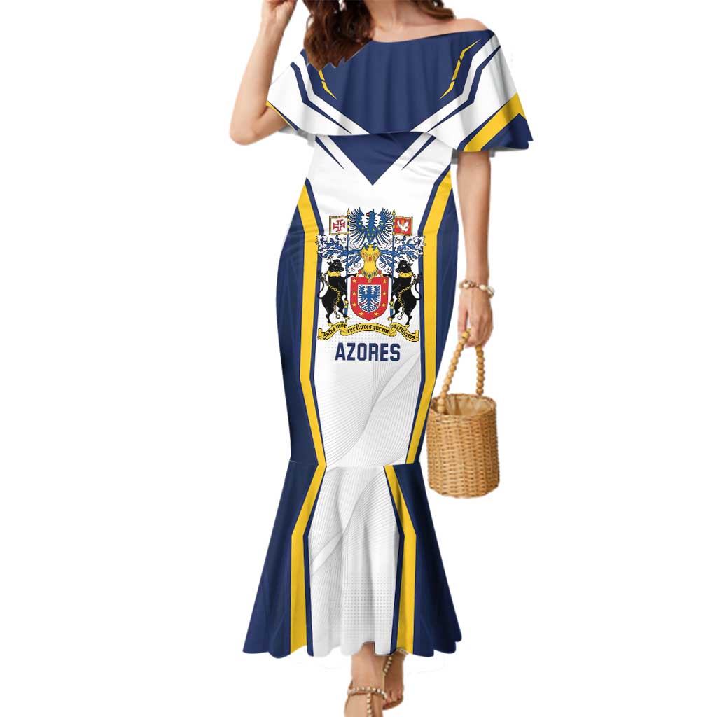 Personalized Azores Portugal Family Matching Mermaid Dress and Hawaiian Shirt Sporty Style - Wonder Print Shop