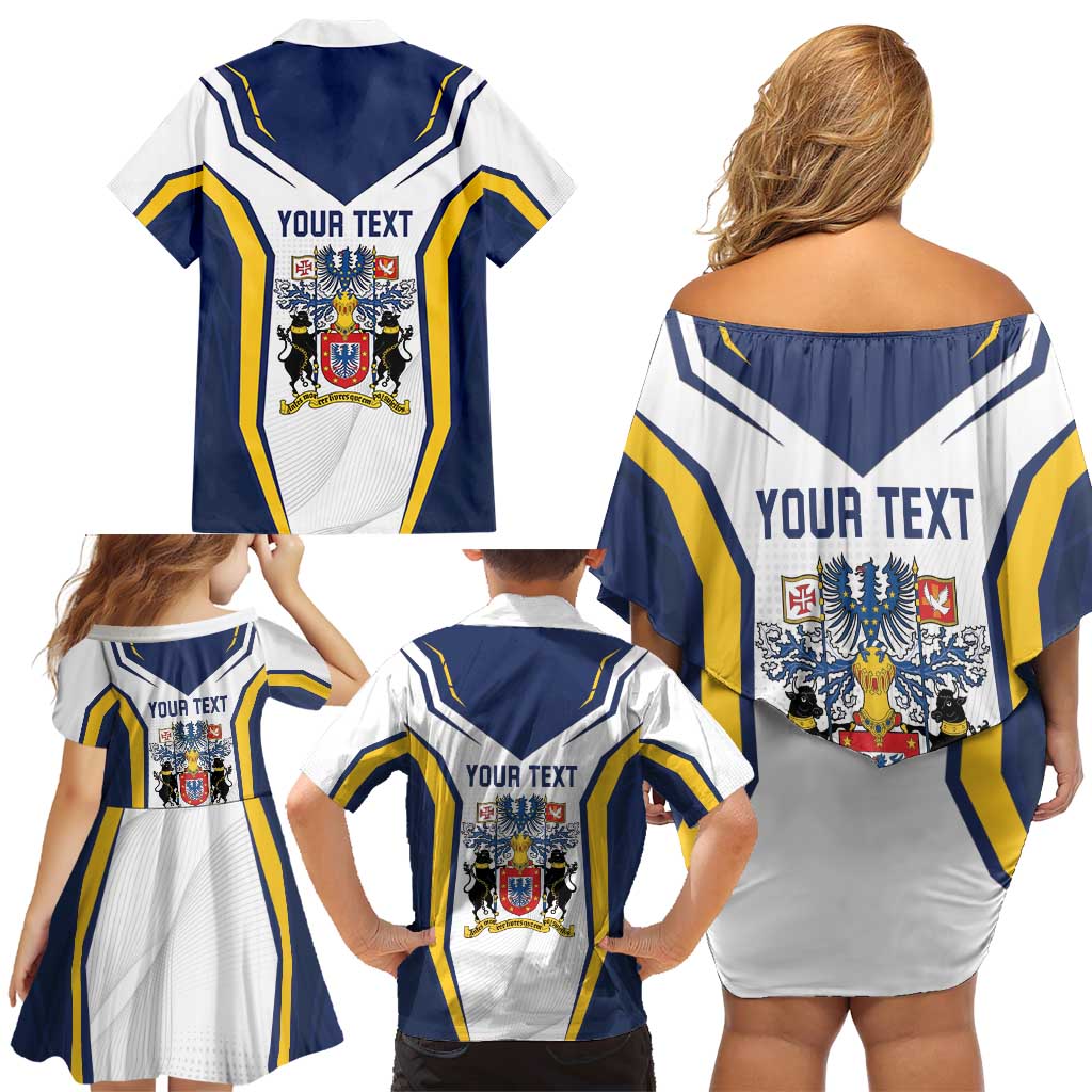 Personalized Azores Portugal Family Matching Off Shoulder Short Dress and Hawaiian Shirt Sporty Style - Wonder Print Shop