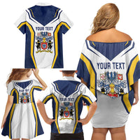 Personalized Azores Portugal Family Matching Off Shoulder Short Dress and Hawaiian Shirt Sporty Style - Wonder Print Shop