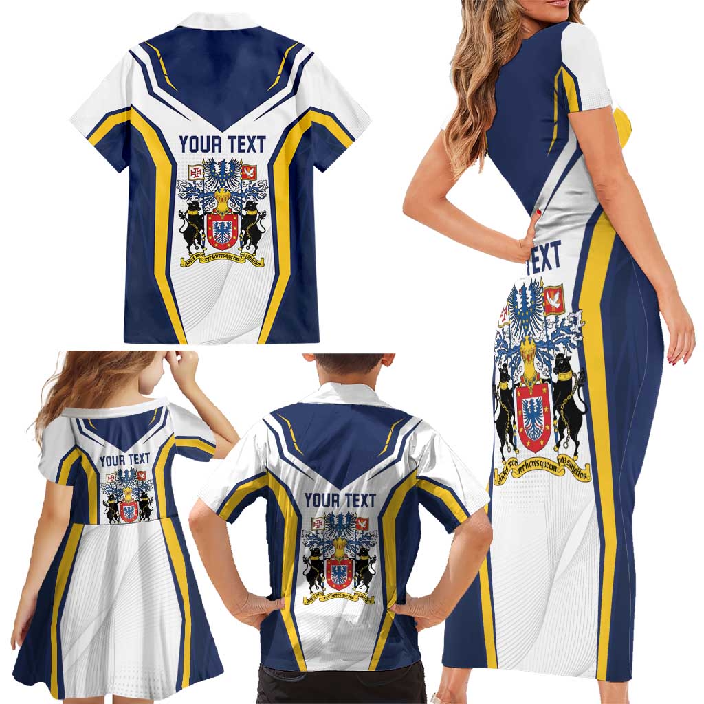 Personalized Azores Portugal Family Matching Short Sleeve Bodycon Dress and Hawaiian Shirt Sporty Style - Wonder Print Shop