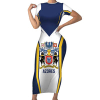 Personalized Azores Portugal Family Matching Short Sleeve Bodycon Dress and Hawaiian Shirt Sporty Style - Wonder Print Shop