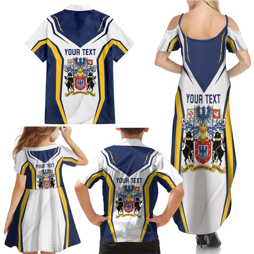 Personalized Azores Portugal Family Matching Summer Maxi Dress and Hawaiian Shirt Sporty Style - Wonder Print Shop