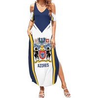 Personalized Azores Portugal Family Matching Summer Maxi Dress and Hawaiian Shirt Sporty Style - Wonder Print Shop