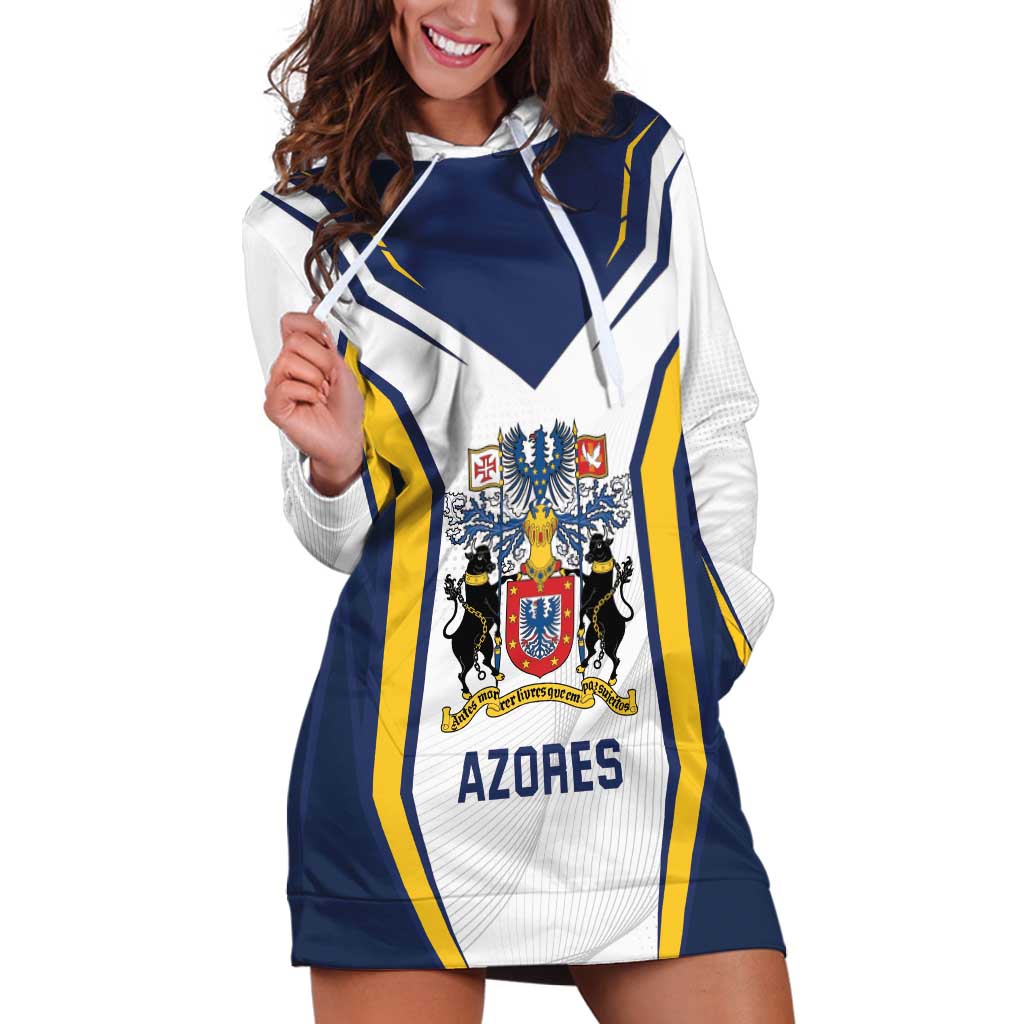 Personalized Azores Portugal Hoodie Dress Sporty Style - Wonder Print Shop