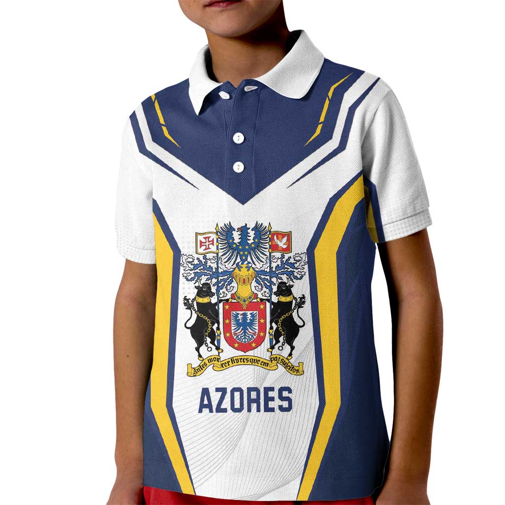 Personalized Azores Portugal Kid Polo Shirt Sporty Style - Wonder Print Shop