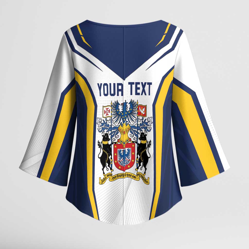 Personalized Azores Portugal Kimono Sleeve Blouse Sporty Style - Wonder Print Shop