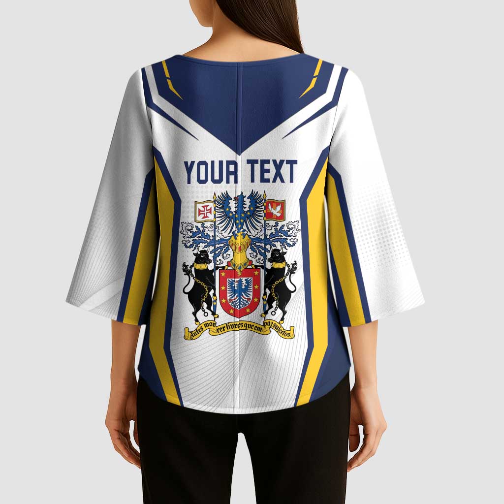 Personalized Azores Portugal Kimono Sleeve Blouse Sporty Style - Wonder Print Shop