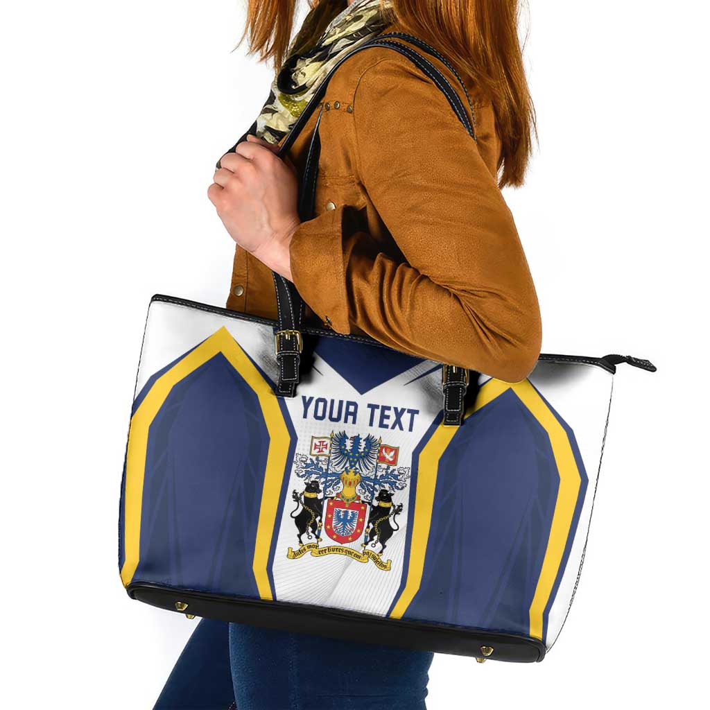 Personalized Azores Portugal Leather Tote Bag Sporty Style - Wonder Print Shop