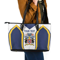 Personalized Azores Portugal Leather Tote Bag Sporty Style - Wonder Print Shop