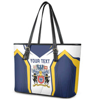 Personalized Azores Portugal Leather Tote Bag Sporty Style - Wonder Print Shop