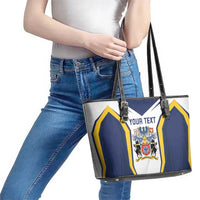 Personalized Azores Portugal Leather Tote Bag Sporty Style - Wonder Print Shop